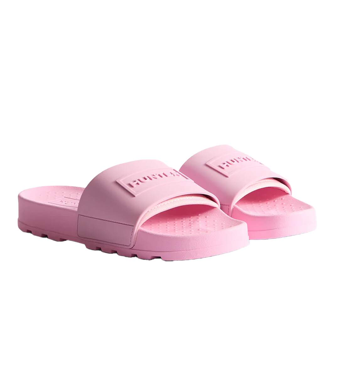 Womens/ladies core embossed sliders prism pink Hunter-4