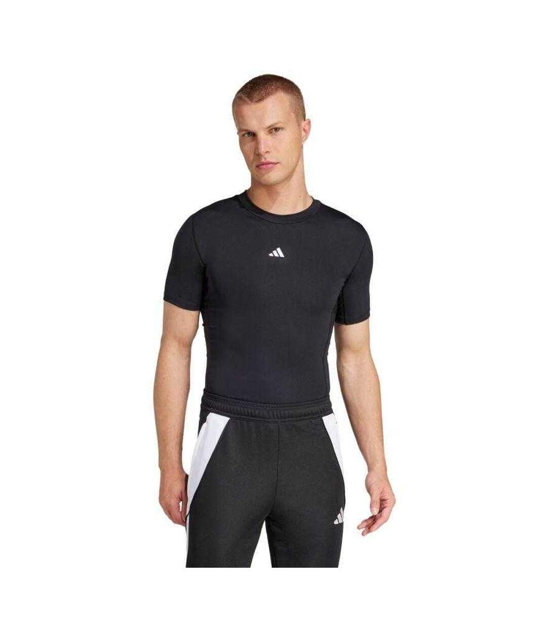 T-shirt Manches Courtes Homme Noir Adidas-1