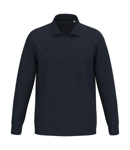 Mens Polo Neck Jumper Navy Spasso