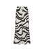 Pantalon fluide beige/noir femme vero moda lea-1