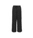 Pantalon fluide beige/noir à pois femme jdy ebbie-1