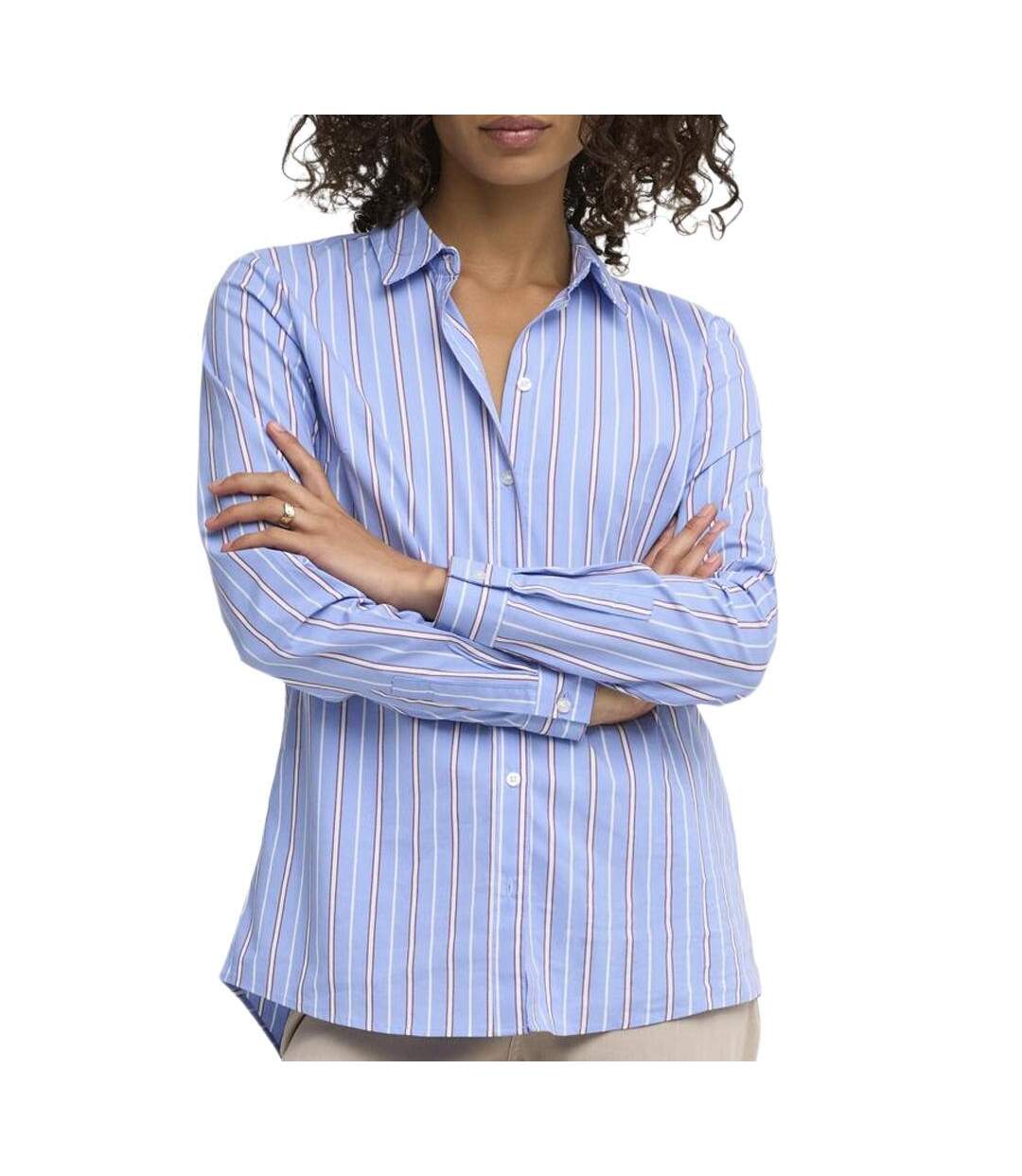 Chemise bleu/rouge femme jdy mio-1