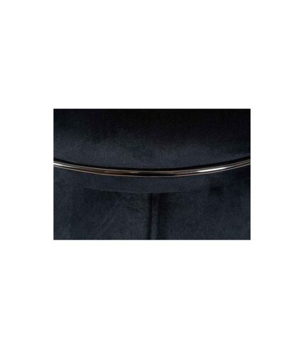 Tabouret Rond Design Corin 55cm Noir & Gris