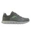 Mens Track Syntac Leather Trainers Charcoal Skechers-3