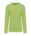 T-shirt manches longues col rond - K359 - vert lime - homme