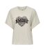 T-Shirt beige femme only lucy-2