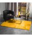Tapis Uni en Flanelle Flanou 120x170cm Jaune-3