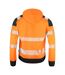 Projob Mens Hi-Vis Long Cuff Hooded Jacket (Orange/Black) - UTUB782