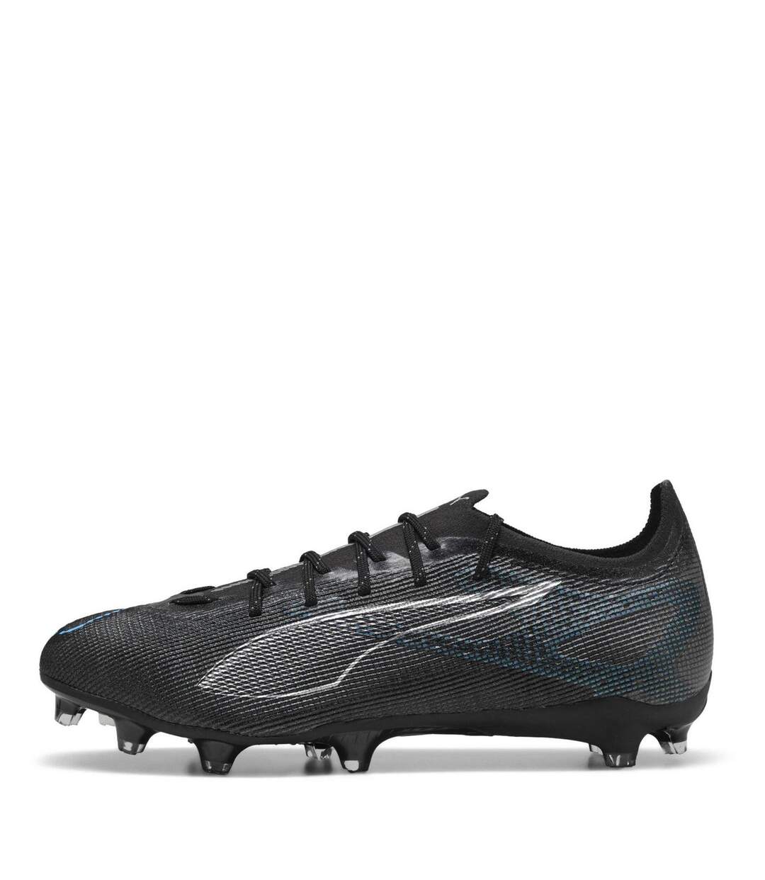 Mens Ultra Pro Firm Ground Football Boots Black Silver Puma-2