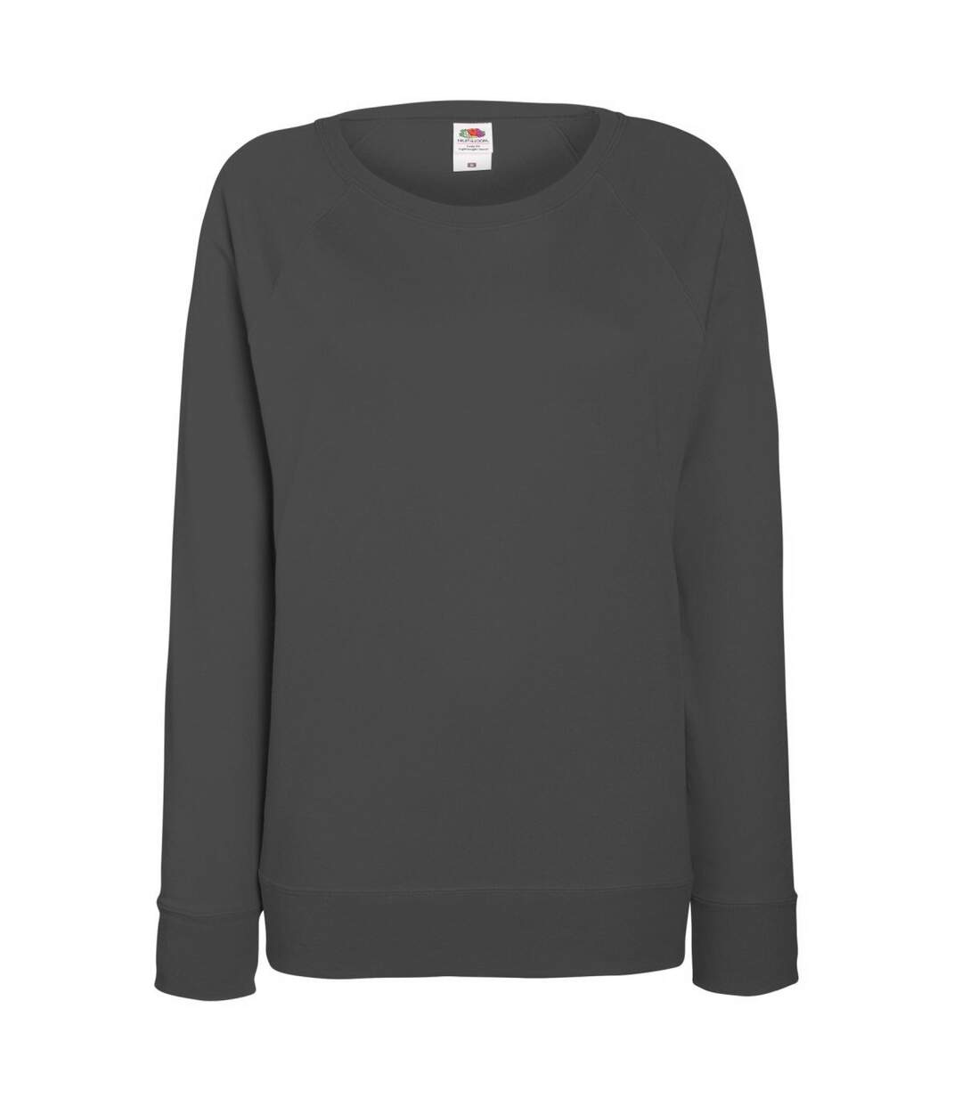 Sweatshirt à manches raglan femme graphite clair Fruit of the Loom