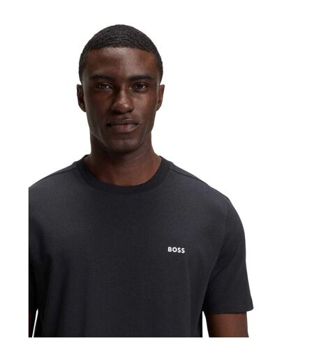 T-shirt Motif/style Logo Contrasté Homme Bleu Foncé Boss