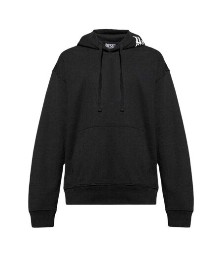 Sweat À Capuche Motif/style Imprimé Au Dos Homme Noir Diesel