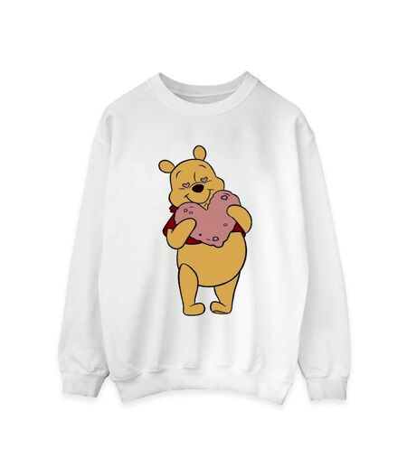 Disney Sweatshirt Winnie The Pooh Heart Eyes Femme/Ladies (Blanc) - UTBI42975