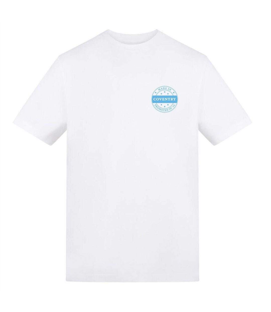 Mens Made In Cov Coventry City Fc T-shirt White Sky Blue AWD-1