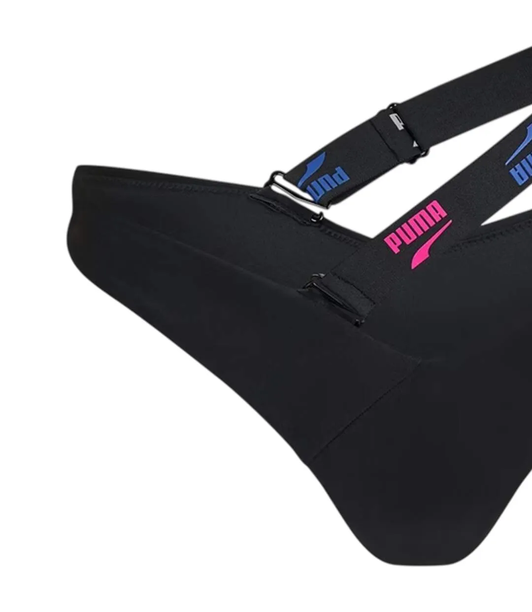 Womens/ladies Logo Swim Briefs Black Puma-3
