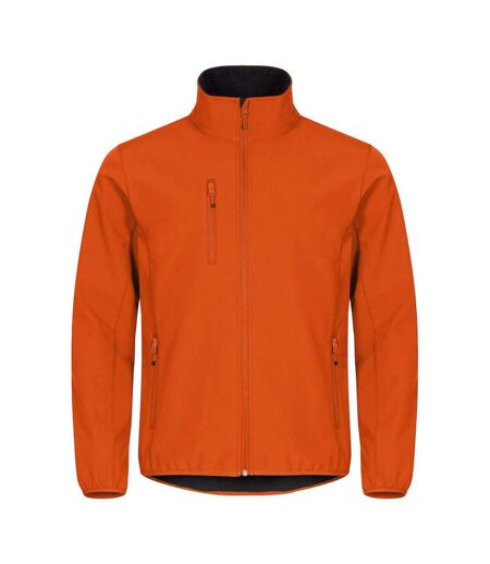 Mens Classic Soft Shell Jacket Black Clique