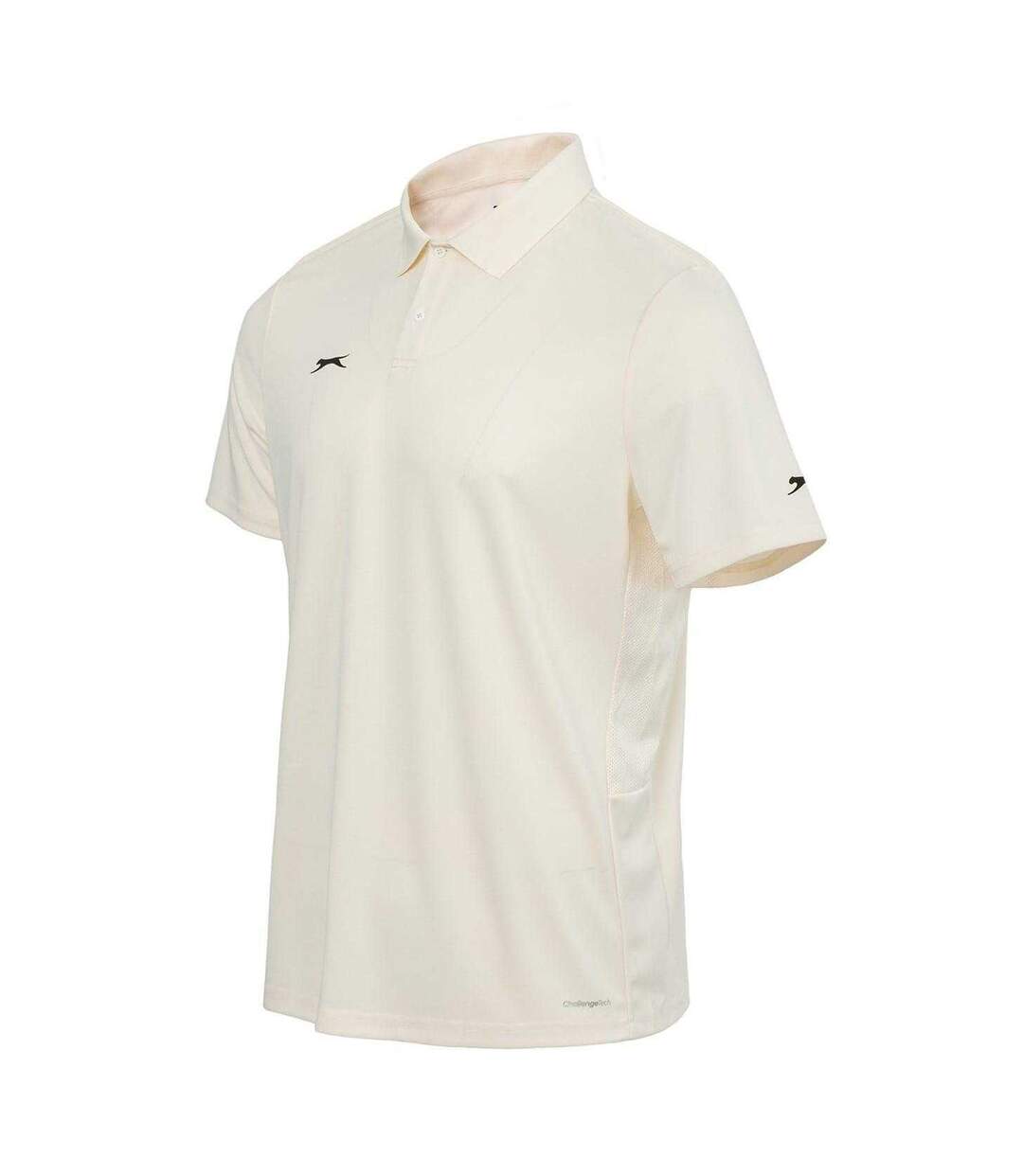Mens 3/4 Sleeve Cricket Polo Shirt Cream Slazenger-3