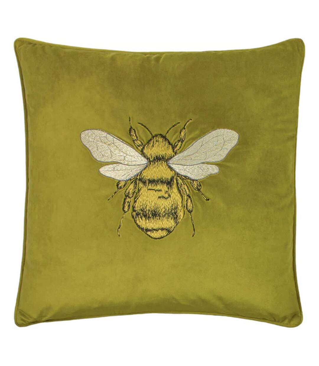 Hortus bee cushion cover 50cm x 50cm olive Paoletti