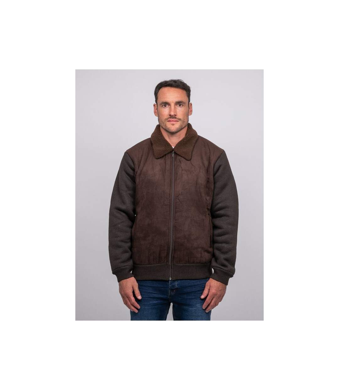 Blouson aviateur bi-matière ZOTOFAL-1