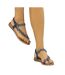 Sandales charlotte femme bleu marine Lunar-1