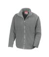 Result Mens High Grade Microfleece Horizon Showerproof Breathable Jacket (Light Grey) - UTBC854
