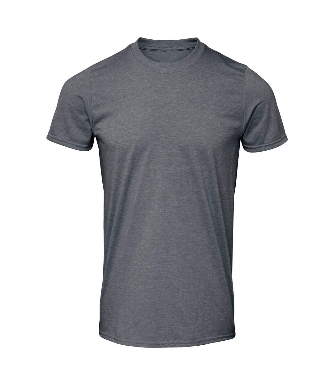 T-shirt Manches Courtes Softstyle Homme Gris Foncé Chiné Gildan-3