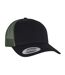 Casquette Trucker Motif/style Rétro Noir Marron Flexfit-2