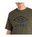 Umbro - T-shirt CORE - Homme (Vert kaki foncé / Noir) - UTUO1454