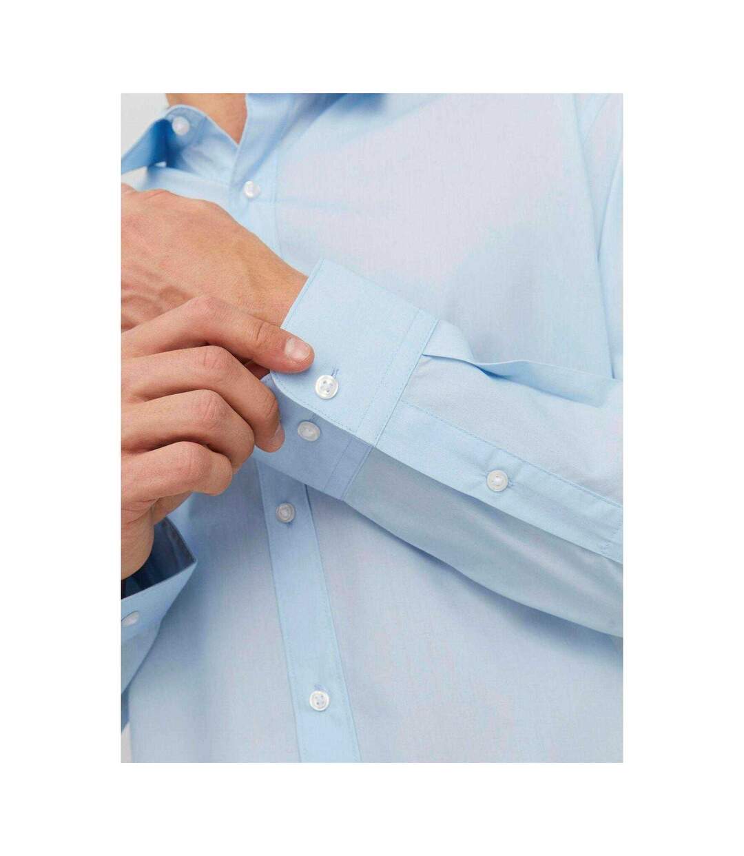 Chemise Habillée Manches Longues Joe Homme Bleu Clair Jack And Jones-3