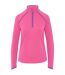 Womens/ladies Quarter Zip Regular Sweatshirt Pink Original Penguin-2