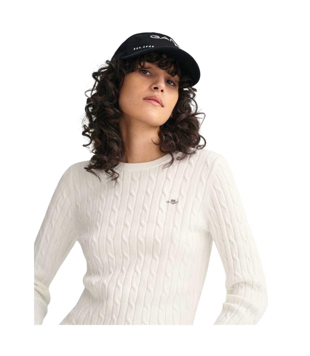 Pull Motif/style Maille Torsadée Femme Coquille D´œuf Gant-3