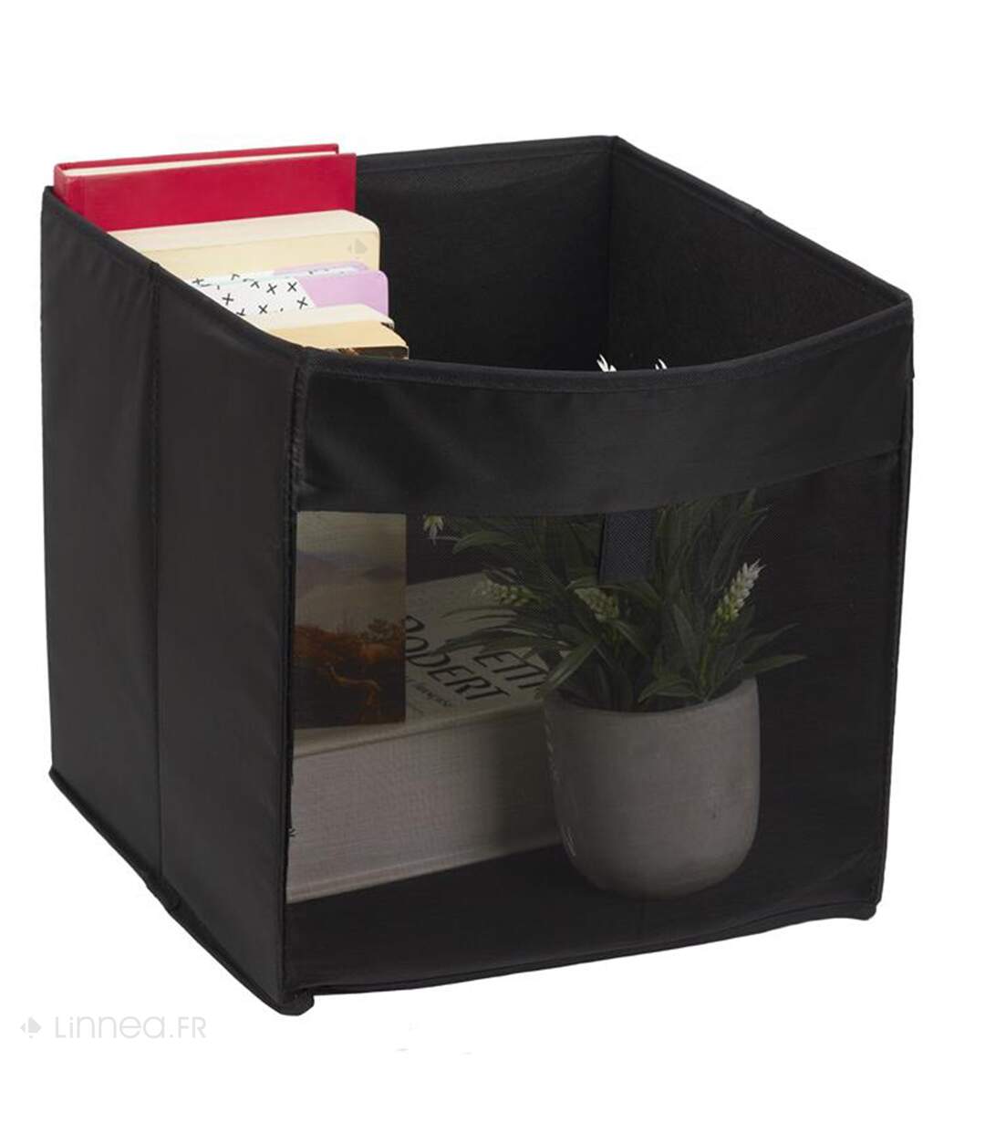 Cube de rangement transparent pliable-4