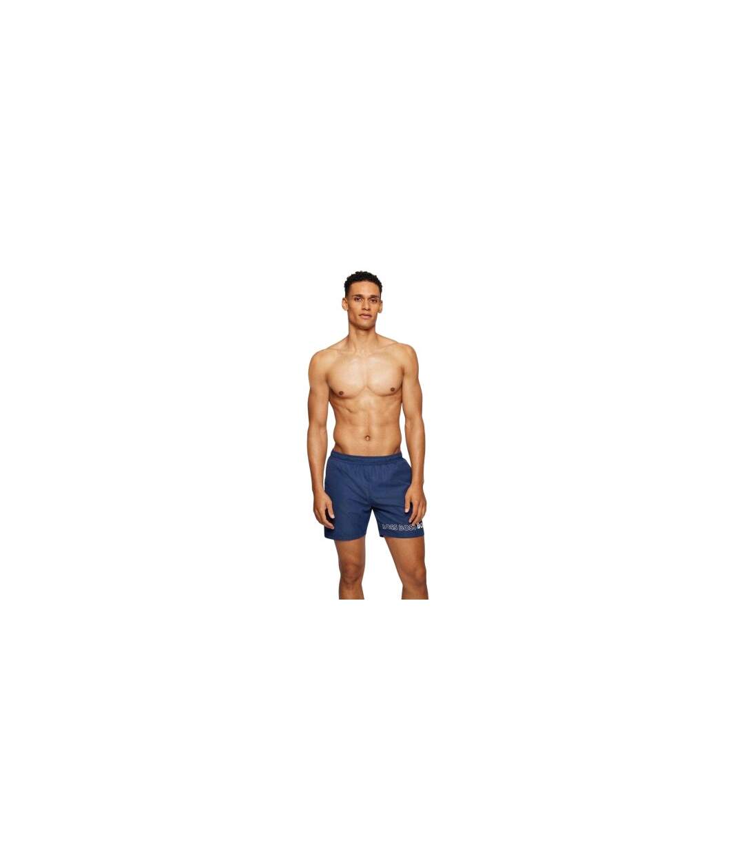 Short De Bain Motif/style Logo Homme Bleu Marine Foncé Boss-1