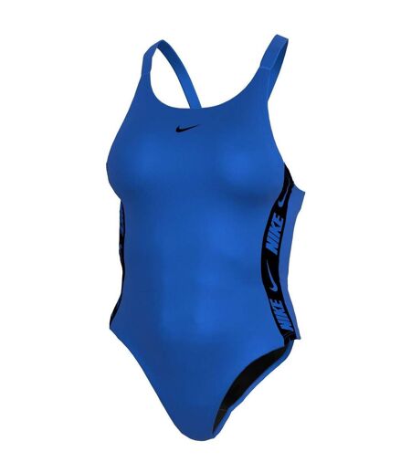 Womens/ladies Logo One Piece Swimsuit Blue Nike