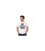 T-shirt Fête Des Mères Motif/style À Carreaux Femme Blanc AWD-1