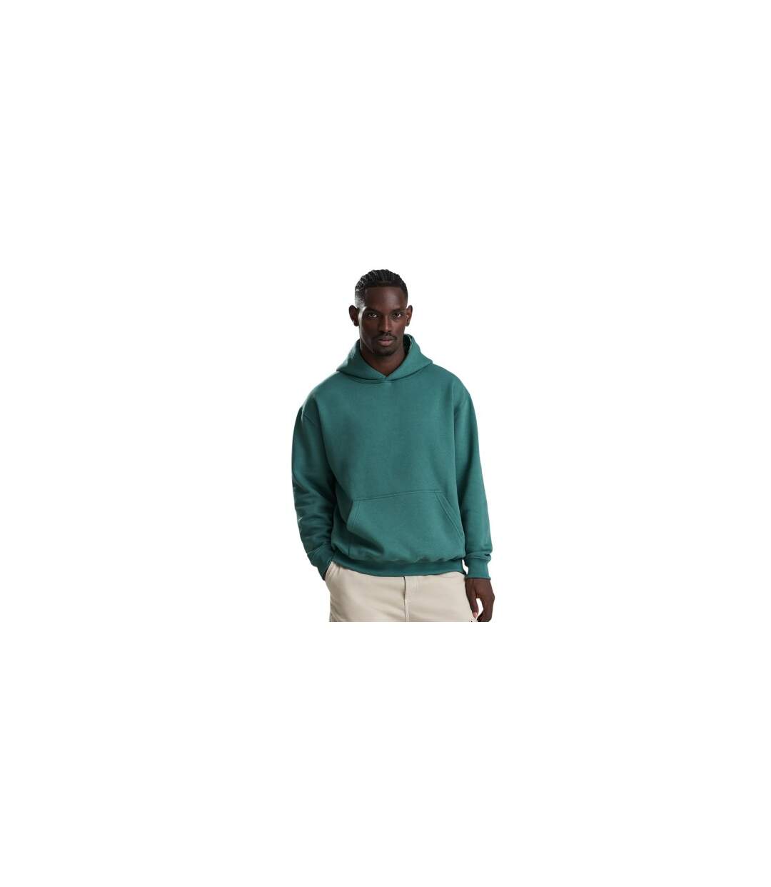 Sweat À Capuche Vision Adulte Vert Kaki Foncé Awdis-1