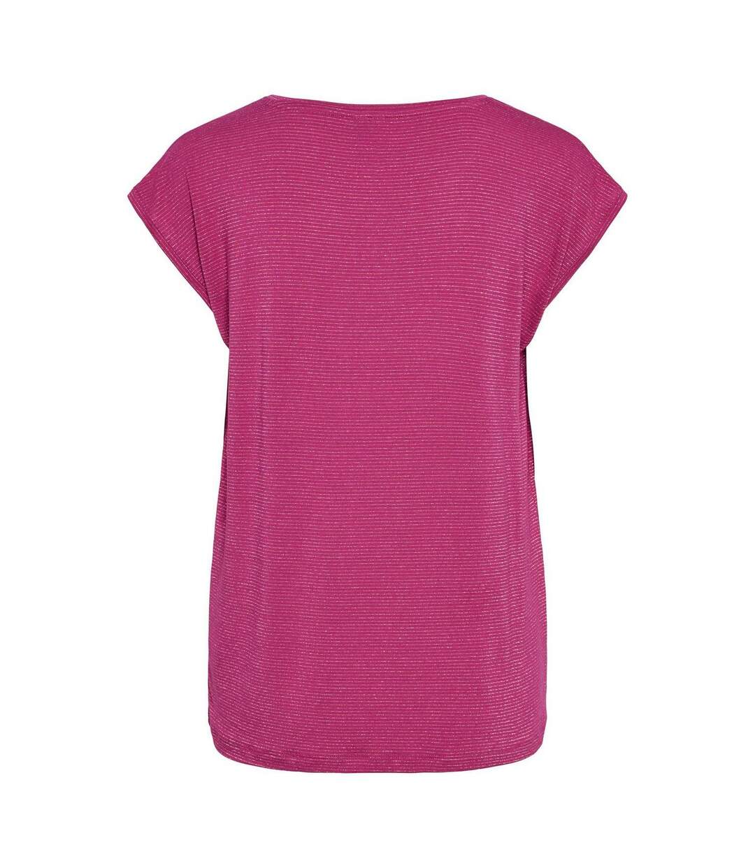 T-shirt Femme Rose Fuchsia Pieces-2