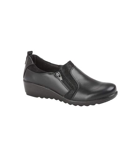 Boulevard Womens/Ladies PU Shoes (Black) - UTDF1988