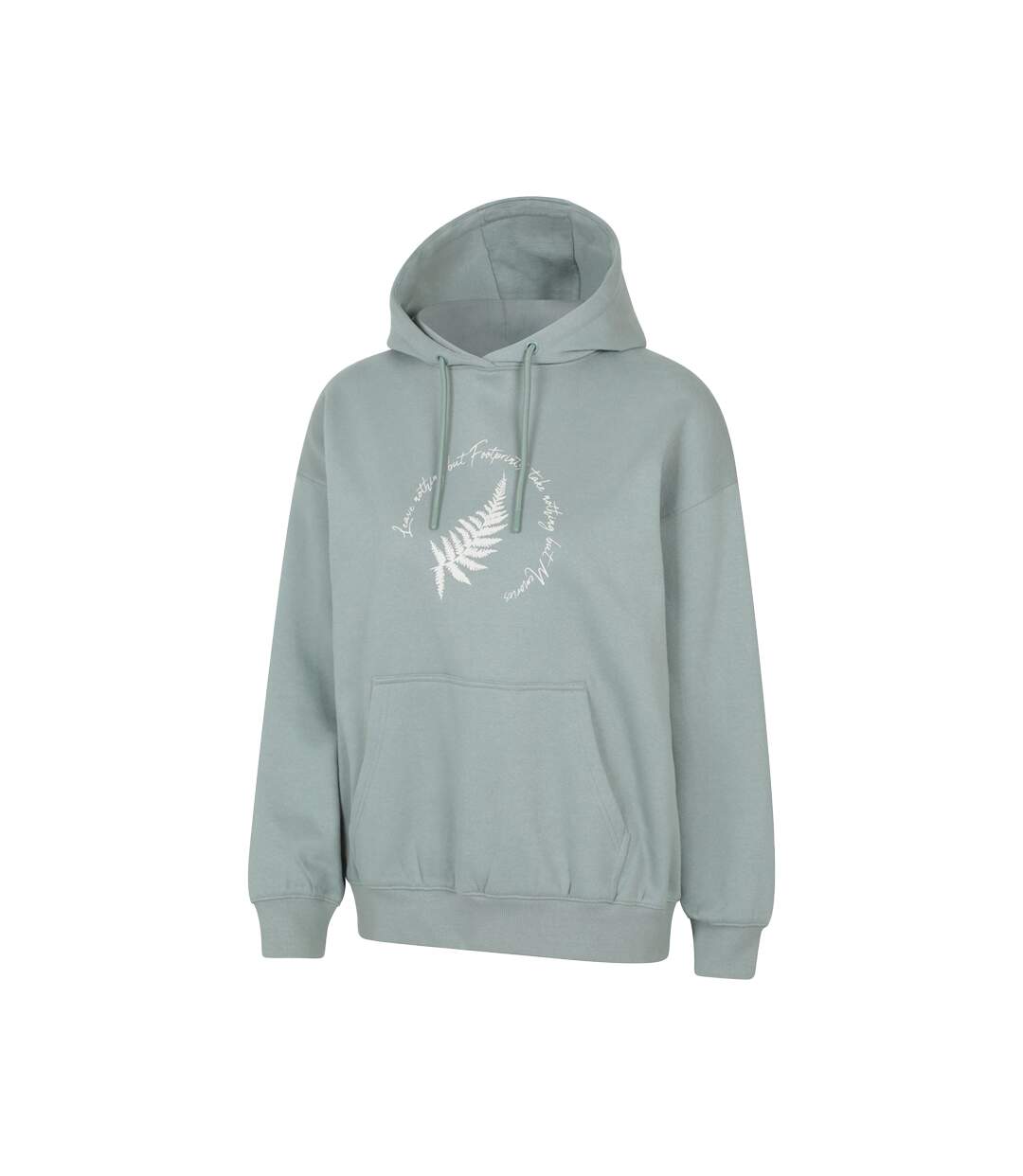 Sweat À Capuche Motif/style Slogan Fern Femme Vert Kaki Mountain Warehouse-4