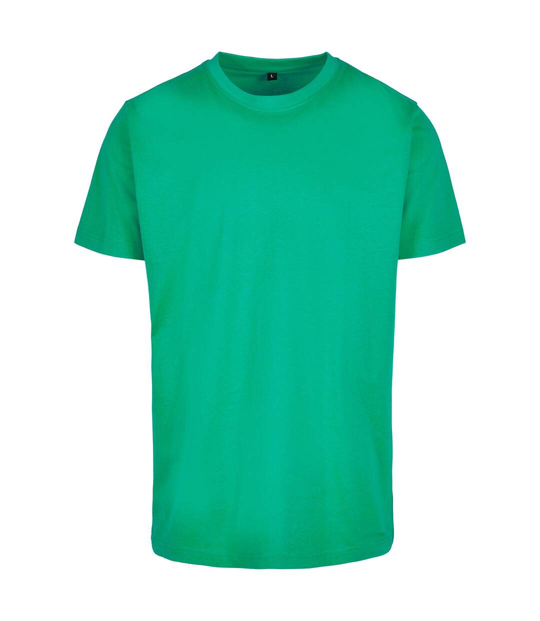 T-shirt À Col Rond Homme Vert Gazon Build Your Brand-1