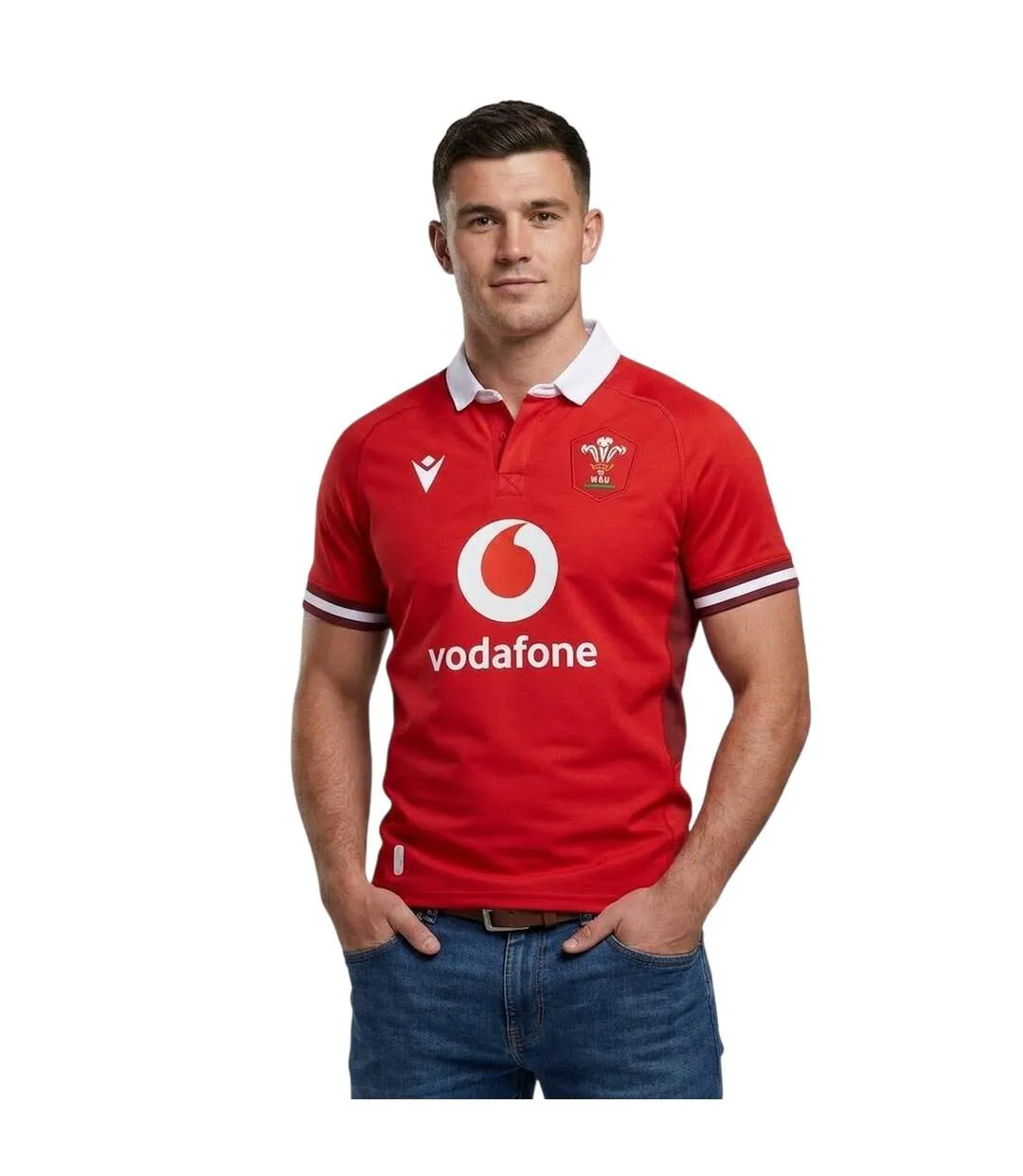 Maillot Domicile Nations Homme Rouge Wales RU-4