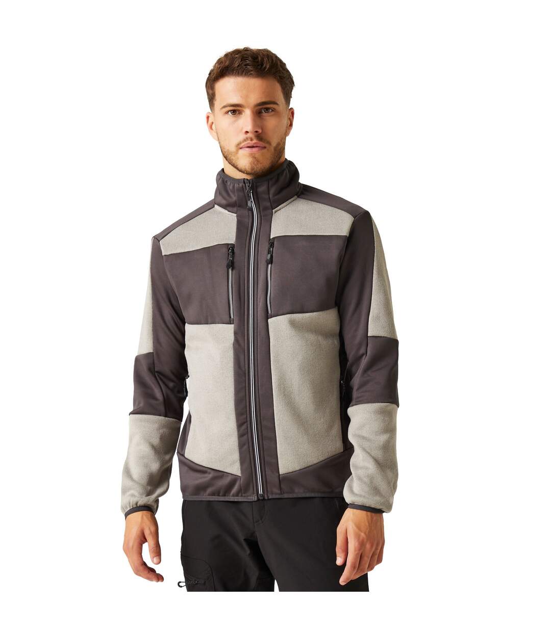 Unisex Adult Knitted Stretch Midlayer Mineral Grey Ash Regatta Professional-1