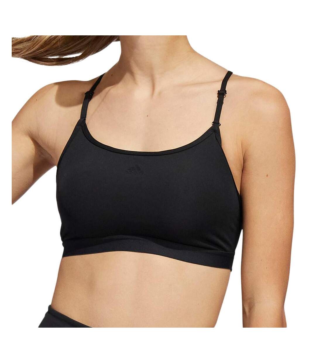 Brassière Noire Femme Adidas Aeroreact Ls - L A-C-1