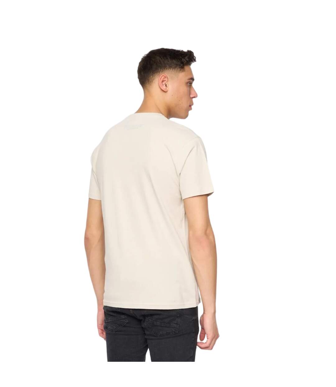 T-shirt chatts homme blanc cassé Duck and Cover-2