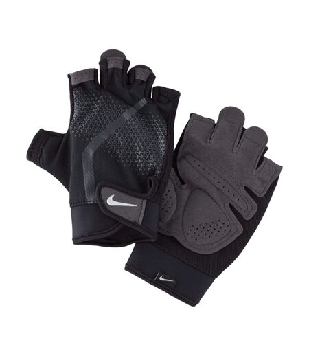 Mens Sports Gloves Black Grey Nike