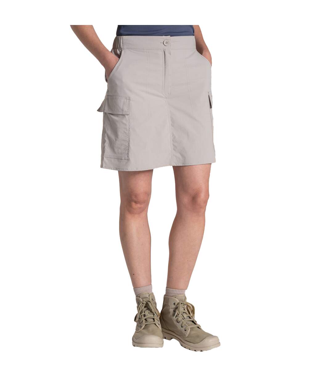 Womens/ladies Nosilife Pro Cargo Skirt Soft Mushroom Craghoppers-4