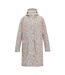 Veste Imperméable Longue À Capuche Et Taille Ajustables Motif/style Petites Fleurs Cath Kidston Femme Crème Harmonie Floral Regatta-2