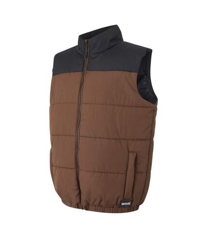 Mens hawfinch baffled gilet dark brown/black Regatta