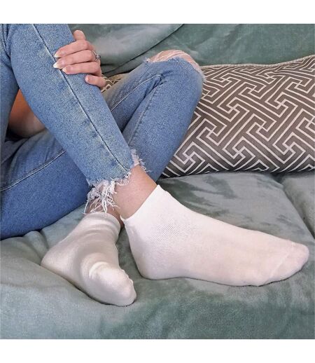 Ladies Cushioned Low Cut Ankle Thermal Trainer Socks