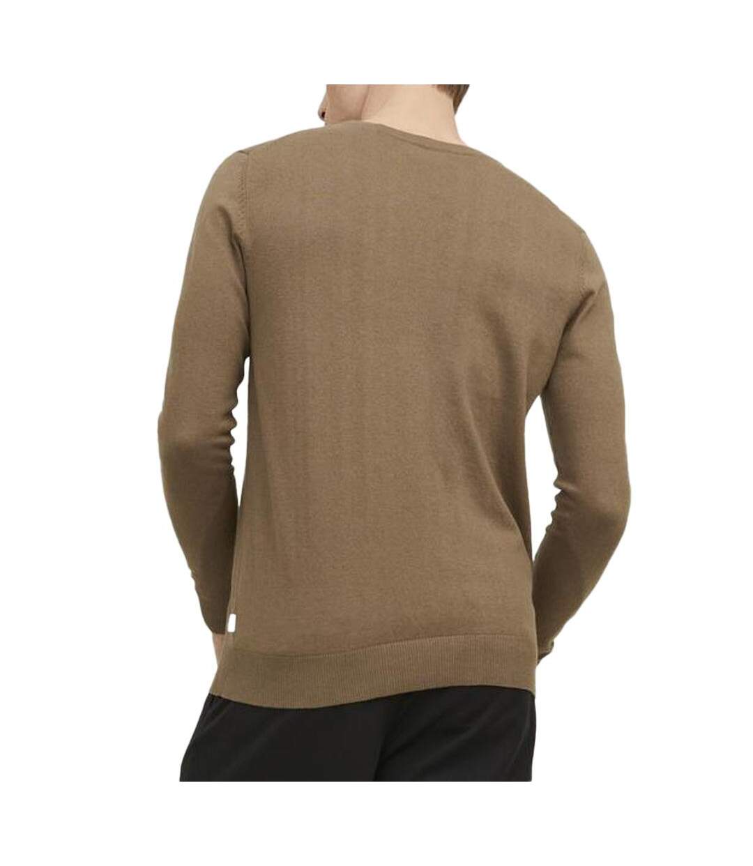 Pull marron homme jack & jones emile-2